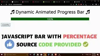 Create a Dynamic Animated Progress Bar Using JavaScript