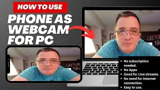 How to Use Phone as Webcam for PC/Best Webcam for Streaming (Iriun Webcam)