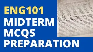 ENG101 Midterm Preparation Solved MCQs