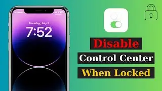 How To Disable Control Center on iPhone Lock Screen | Turn Off Control Center When iPhone is Locked