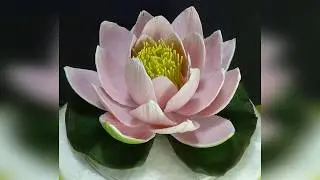 КУВШИНКА  (ВОДЯНАЯ ЛИЛИЯ,  WATER LILY) ИЗ ПОЛИМЕРНОЙ ГЛИНЫ   (ЧАСТЬ 2)