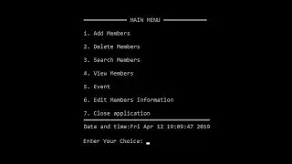IT Club Management System In C Programming With Source Code | Source Code & Projects