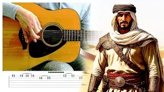 The Desert Prince [Arabian/Middle Eastern Melody] Guitar Lessons w/ Tabs!