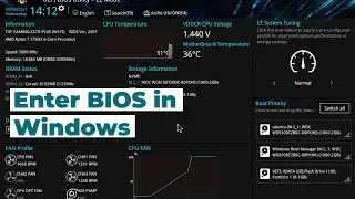 How to Enter BIOS in Windows 10 and Windows 11 (Boot into UEFI)