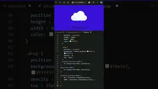 Day 049 - 😍 css cloud & rain animation #webdev #programming #webdevelopment #htmlcssjavascript #css