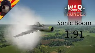 The sonic boom in War Thunder from the air & ground | War Thunder Sonic Boom Sound Effect