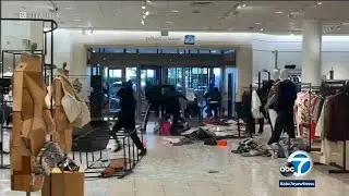 Shocking mob-style smash-and-grab robbery at Nordstrom caught on camera