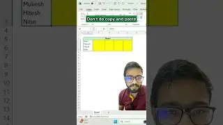 Don't Copy and Paste in Excel‼️Instead Use Amazing Function 