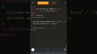 #02 JavaScript | Array Reverse Programming | Js program |