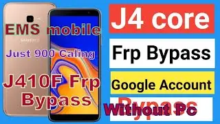 Samsung (J410F) J4 Core Frp Lock | Google Account Bypass | Android 8.1.0 New Methot 