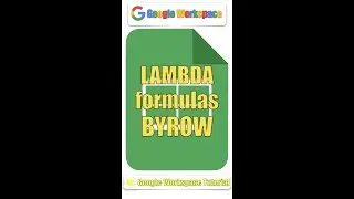 LAMBDA formulas | BYROW