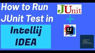 How to Run JUnit test in Intellij