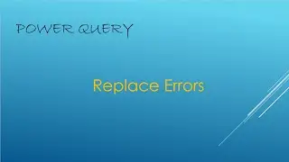 Replace Errors in power query with specific values power BI