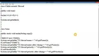 Program to Implement Thread Methods | Thread Methods in java | Java Programming | in Telugu