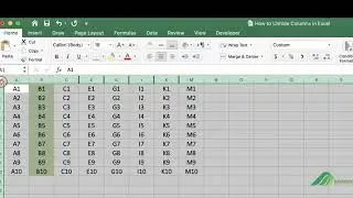 How to Unhide Columns in Excel