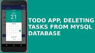 ANDROID TODO APP DELETING TASKS FROM MYSQL DATABASE
