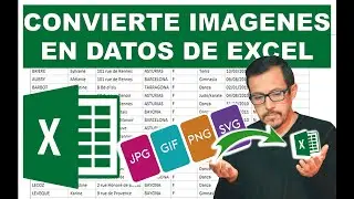 Como convertir una imagen en datos dentro de una hoja de Excel.