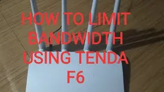 how to limit bandwidth per client using tends F6
