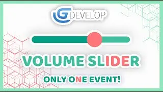 Create a Volume Slider with only one event in GDevelop