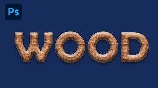 Wooden Text effect photoshop tutorial | Let's design
