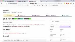 Пример установки плагина Gulp