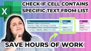 How to Check if Cell Contains Specific Text from a List | Partial Match Excel Tutorial