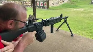Colt Open Bolt LMG w/ Magpul D-60 Drum