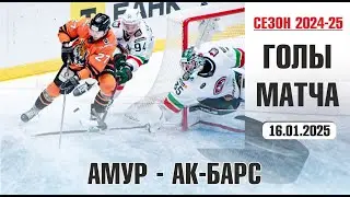 Амур v Ак Барс | Голы в матче КХЛ | Сезон 2024-25