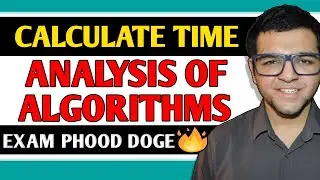 Calculating time in Analysis of Algorithms