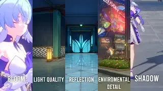 Honkai Star Rail 2.2 Graphics Settings Comparison Low - Ultra
