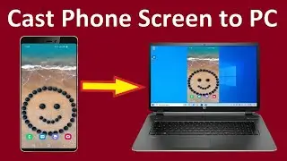 How To CAST Android Mobile Phone Screen to PC Laptop for Free Connect Phone to PC Laptop!!