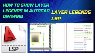 How to show layer legends in autocad drawing