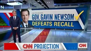 Election Night 2021 - California Governor Recall: Gavin Newsom Wins (CNN, FOX, MSNBC, CBS, ABC)