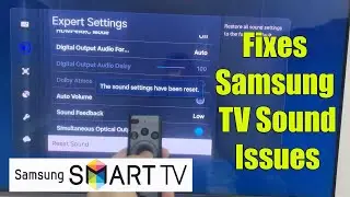 How To Reset Sound on Samsung Smart TV | Fixes Samsung TV Sound Issues