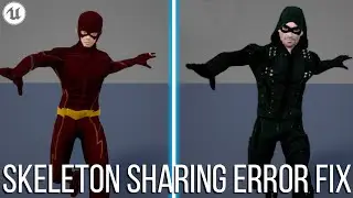 UE4: Sharing Skeleton deformation error FIX (Read desc)