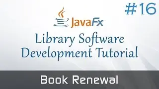 JavaFX Library Software #16 : Book Renewal Function