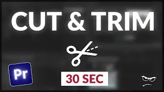 How to CUT & TRIM Video | Premiere Pro  (SHORTCUTS)