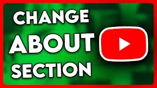 How to Change About Section on YouTube (2024)