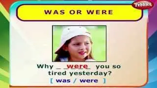 Was or Were | English Grammar Exercises For Kids | English Grammar For Children