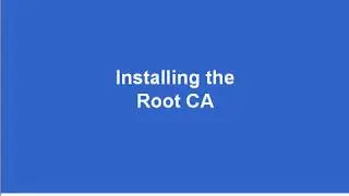 Win2003   Installing the ROOT CA