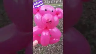 Мишка из шарика Balloon Teddy Bear TUTORIAL 