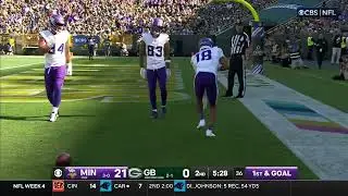 Justin Jefferson touchdown grab against Green Bay