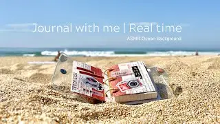 Journal with me | Red journal spread | Real-time