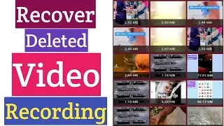 How To Recover Deleted Video Recording | Restore Video Record