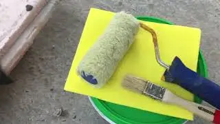 Покраска каркасного бассейна INTEX резиновой краской (эксперимент)