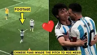 😍 Chinese Fans Invade the Pitch to Hug Messi during Argentina vs Australia 2-0