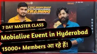 Mobialive Event in Hyderabad 2024 | 7 Days Master Class in M.S Training Institute by Ronnie sir