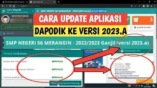 CARA UPDATE DAPODIK KE VERSI 2023.A