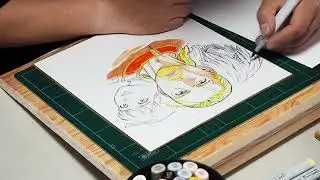 Watch Makoto Yukimura drawing Thorfinn from Vinland Saga