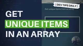 DevTips Daily: Find unique items in an array (including objects)